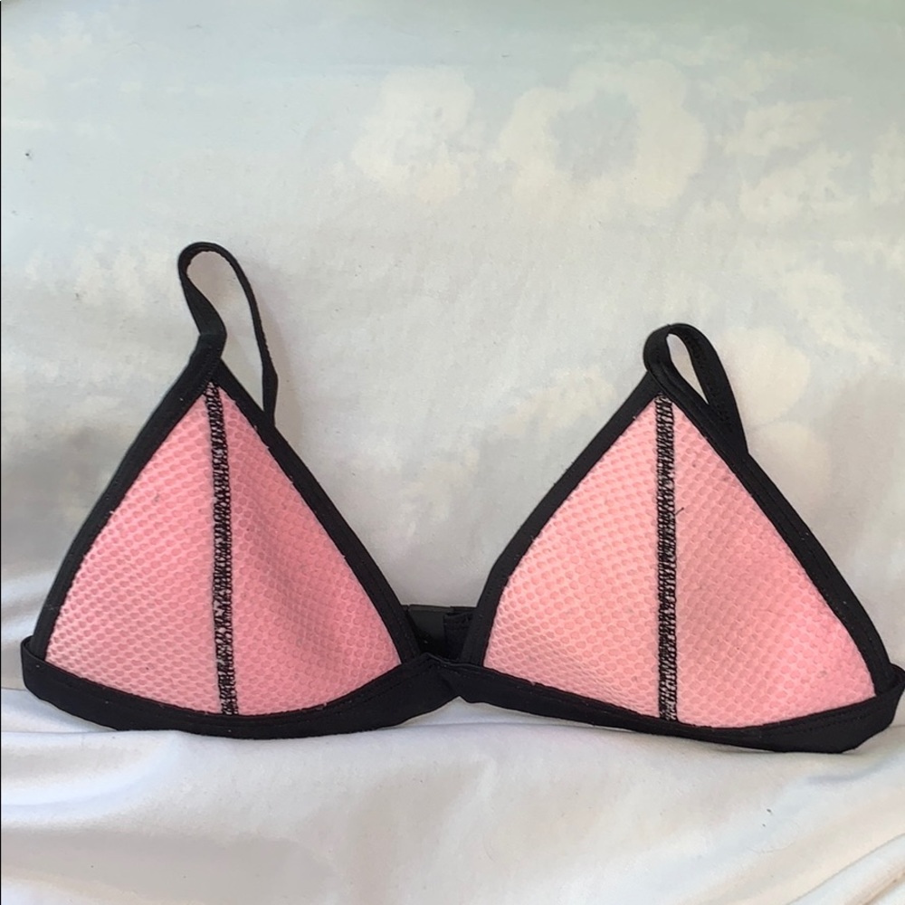 Light Pink Mesh Bikini Top
